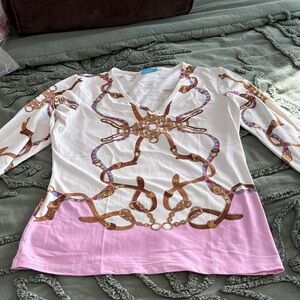 J. McLaughlin Medallion Crop Top